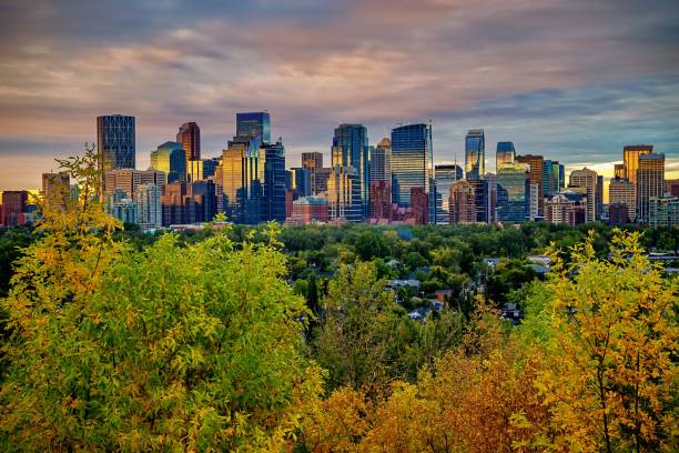 istock Vivid Sunrise Clouds Over Downtown Calgary River Valley 1272115362