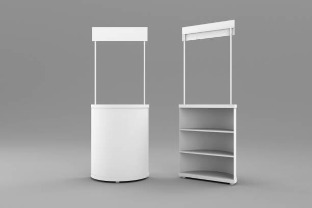 istock promo stand presentation display template isolated for branding and design advertisement 3d render 1272125750
