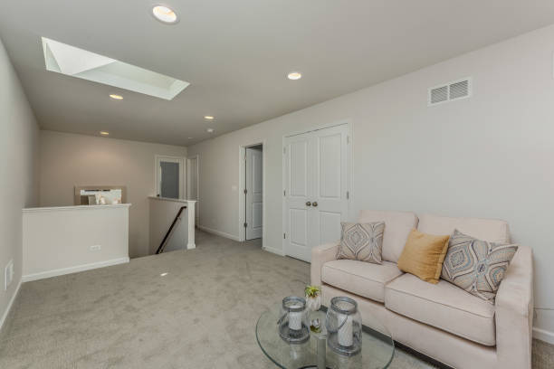 istock Upstairs loft area with skylights 1272128570