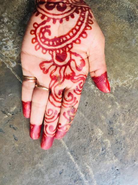 istock Mehndi design on women hand 1272129647