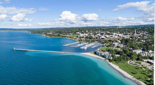 istock Aerial view of Petoskey 1272130475