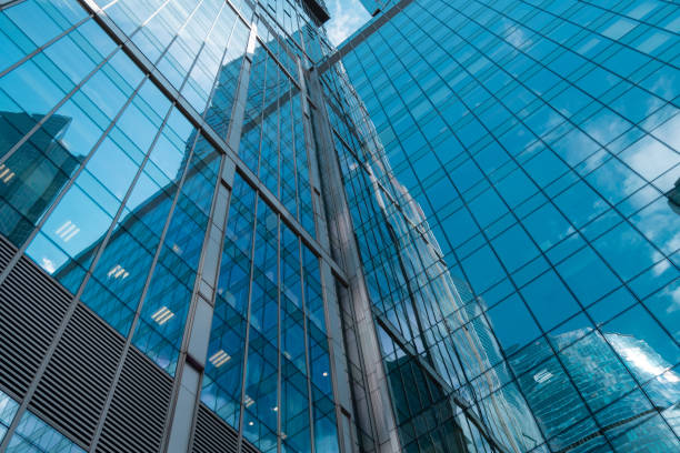 istock Skyscraper in a finance district, urban city architecture 1272131914