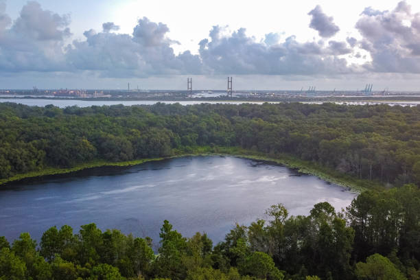 istock Drone View of Suburban Florida Bridge 1272140092