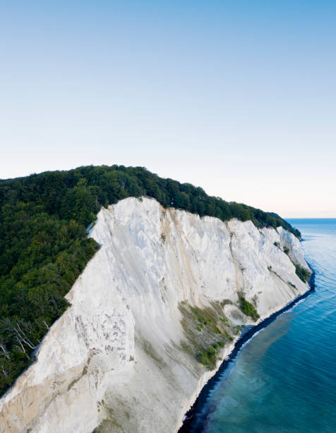 istock Bird's eye view of the cliffs at Moens Klint in Denmark 1272140863