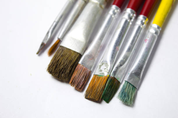 istock Brushes of various colors with white background 1272141227