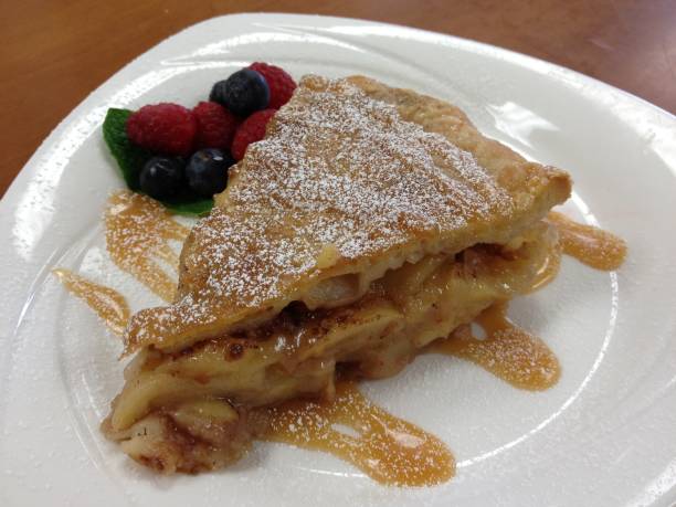 istock Bourbon Caramel Candy Crunch Apple Pie with fresh Berries 1272149379