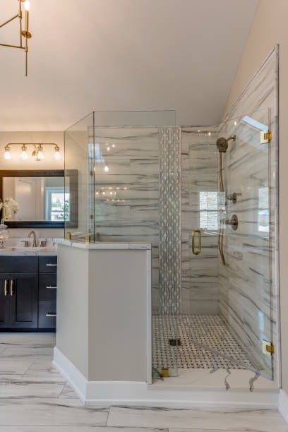 istock Beautiful and spacious shower 1272151352