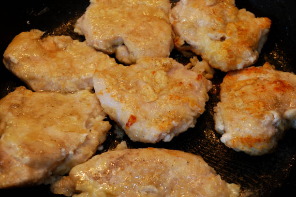 istock Fried chicken fillet close up. 1272159093