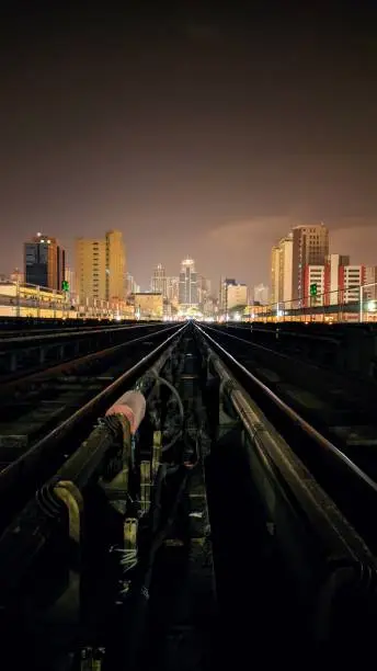 Rails of São Paulo subway company - Metrô