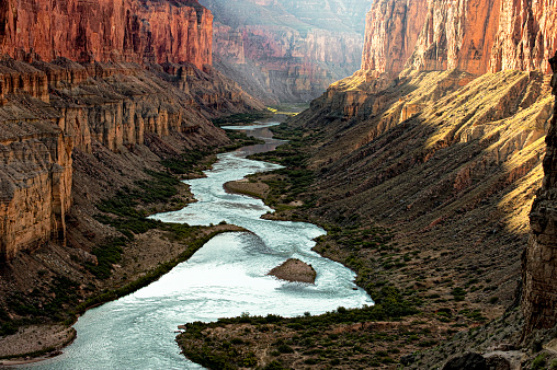 Colorado River and Rock Formations along Scenic Route 128 near Moab, Utah