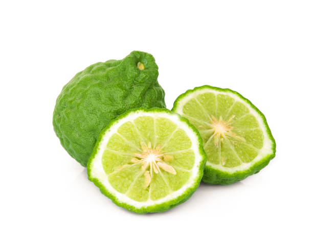 istock bergamot fruit or kaffir isolated on white background 1272170226
