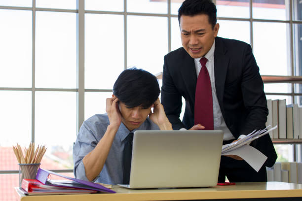 istock Managers are blaming subordinates for failing. 1272173512
