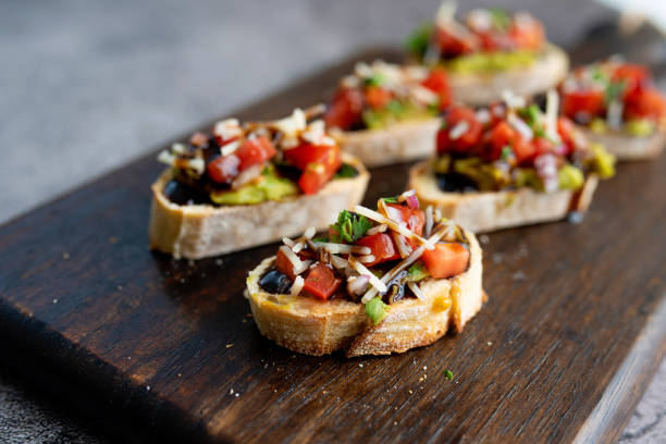 istock Bruschetta Sandwich served as an appetizer 1272191309