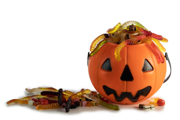 istock Halloween Jack o Lantern candy collector 1272193800