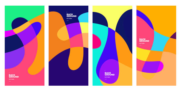 istock Vector colorful curvy liquid background for banner and social media story 1272197253