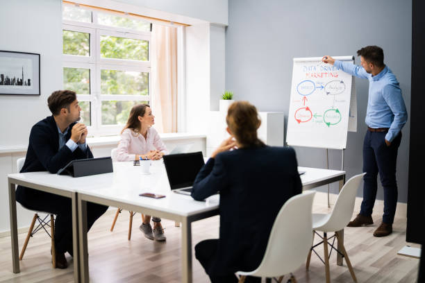 istock Giving Business Presentation Speech 1272198412