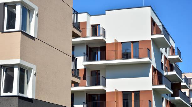 istock Architectural details of modern apartment building. 1272199735