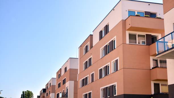 istock Architectural details of modern apartment building. 1272200434