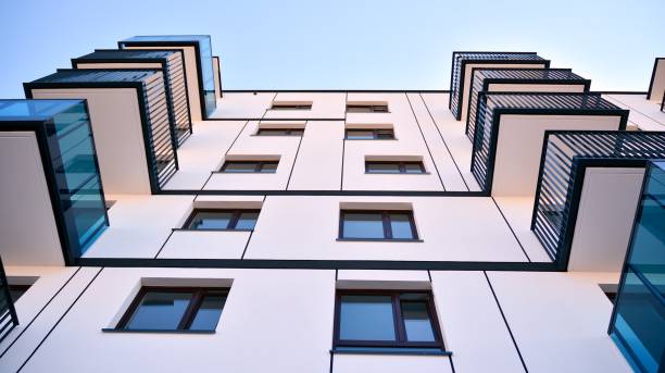 istock Architectural details of modern apartment building. 1272200496