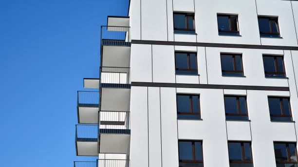 istock Architectural details of modern apartment building. 1272200734