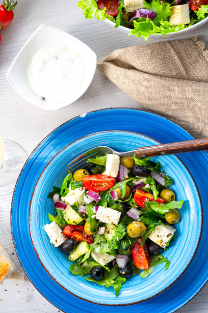 istock Rustic Greek salad with sheep's cheese 1272212702