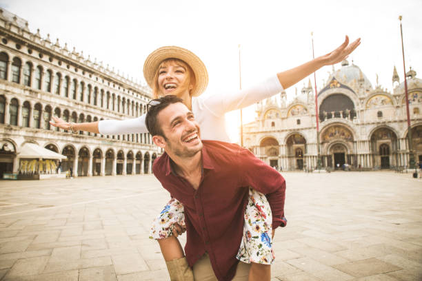 istock Couple travelling in Venice, Italy 1272213891