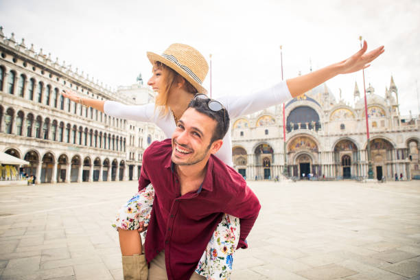 istock Couple travelling in Venice, Italy 1272213902