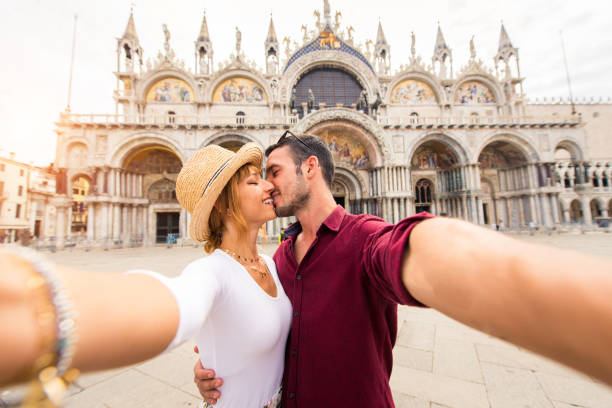 istock Couple travelling in Venice, Italy 1272214886