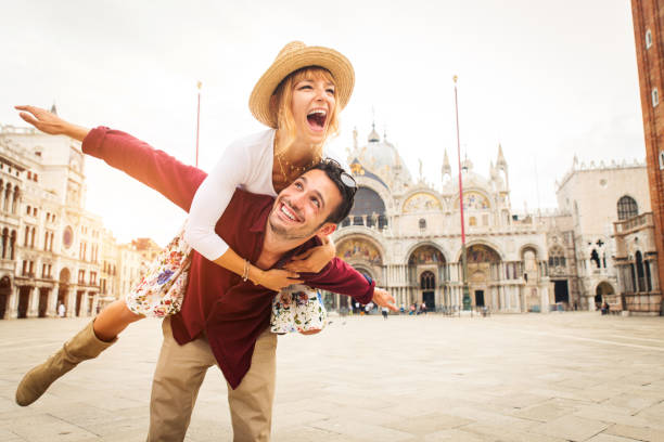 istock Couple travelling in Venice, Italy 1272214902