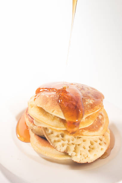 istock The pancakes are topped with honey 1272217677