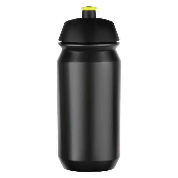istock Sport water bottle. Bicycle equipment black blank 1272219477