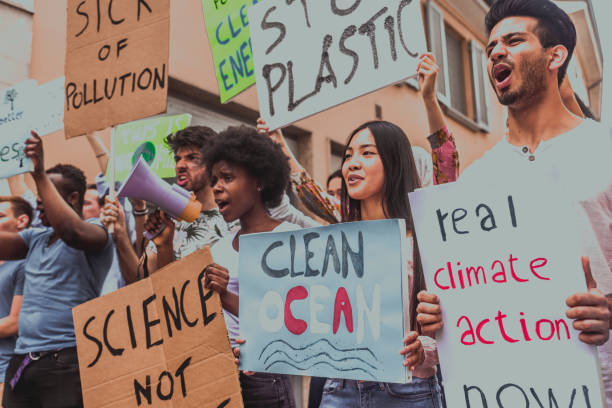 istock Activists demonstrating against global warming 1272227169