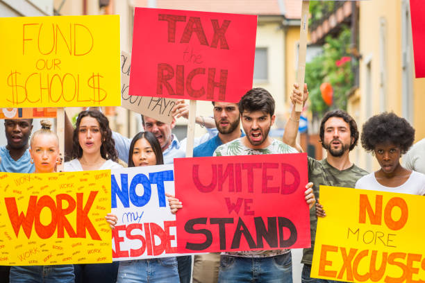 istock Activists demonstrating against social issues 1272230750