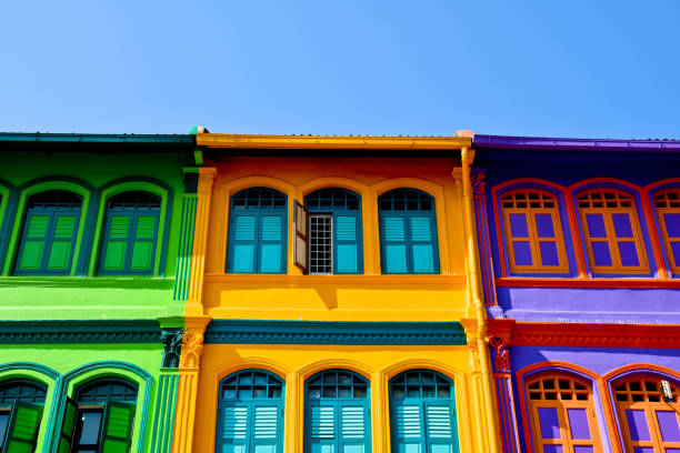 istock Colourful shophouses in Singapore 1272232665