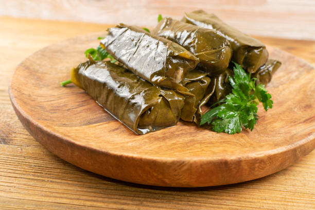 istock Traditional Turkish Dolma, Sarma or Dolmades Closeup 1272233208