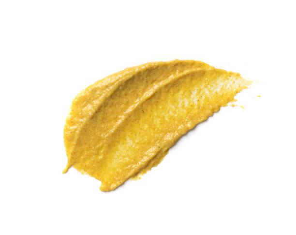 istock Mustard Sauce Splash Isolated, Smeared Dijon Honey Cream 1272235676