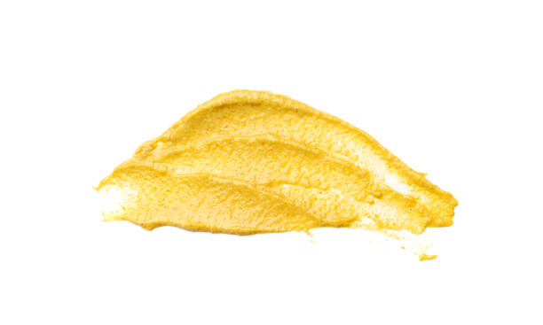 istock Mustard Sauce Splash Isolated, Smeared Dijon Honey Cream 1272235683