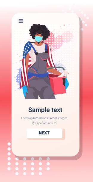 istock female janitor holding bucket with tools labor day celebration cleaning service concept 1272237278