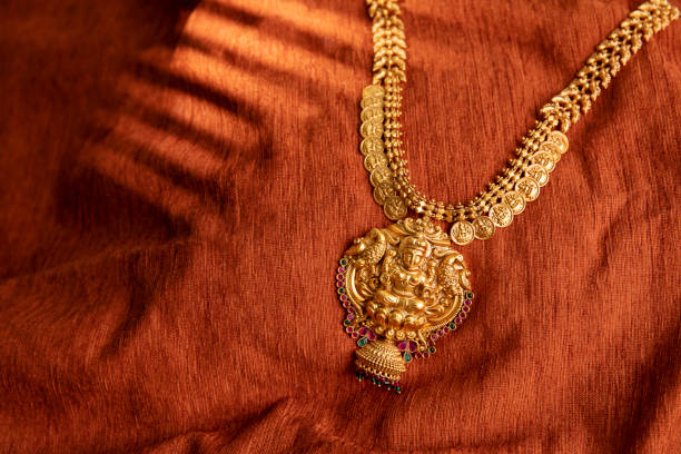 istock Indian Traditional Gold Necklace 1272242485