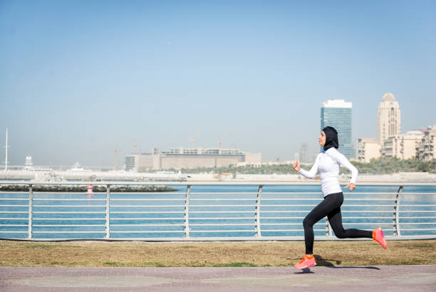 istock Arabian woman training outdoors 1272242660