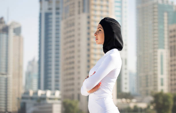 istock Arabian woman training outdoors 1272243924