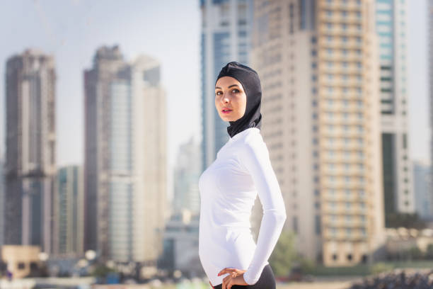 istock Arabian woman training outdoors 1272243988