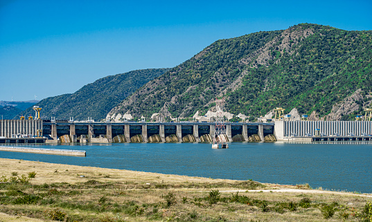 Hydroelectric power plant Djerdap located in Serbia, Europe