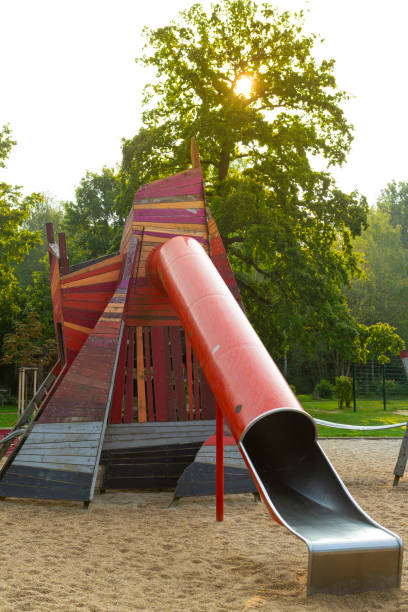 istock Sliding tube in a playground 1272246010