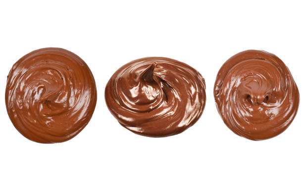 istock Chocolate cream isolated on white background. 1272248219