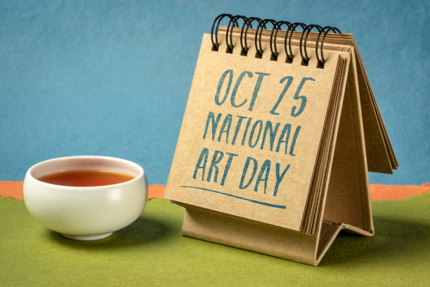 istock National Art Day in a desktop calendar 1272249620