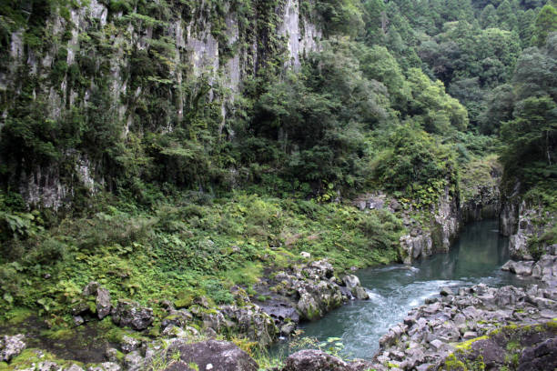 istock Turquoise river around Takachiho Gorge 1272251433