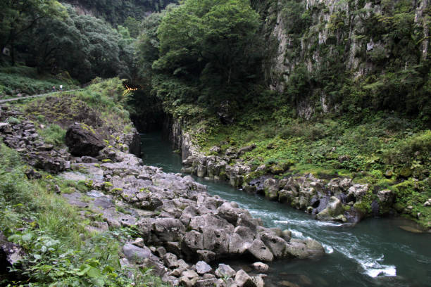 istock Turquoise river around Takachiho Gorge 1272251644