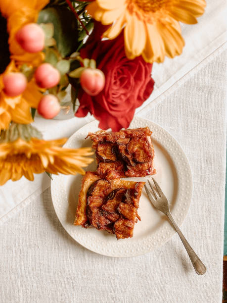 Traditional German plum cake