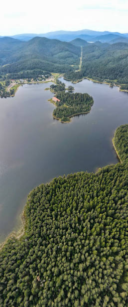 istock Panoramic view of Shiroka polyana Reservoir, Bulgaria 1272257918